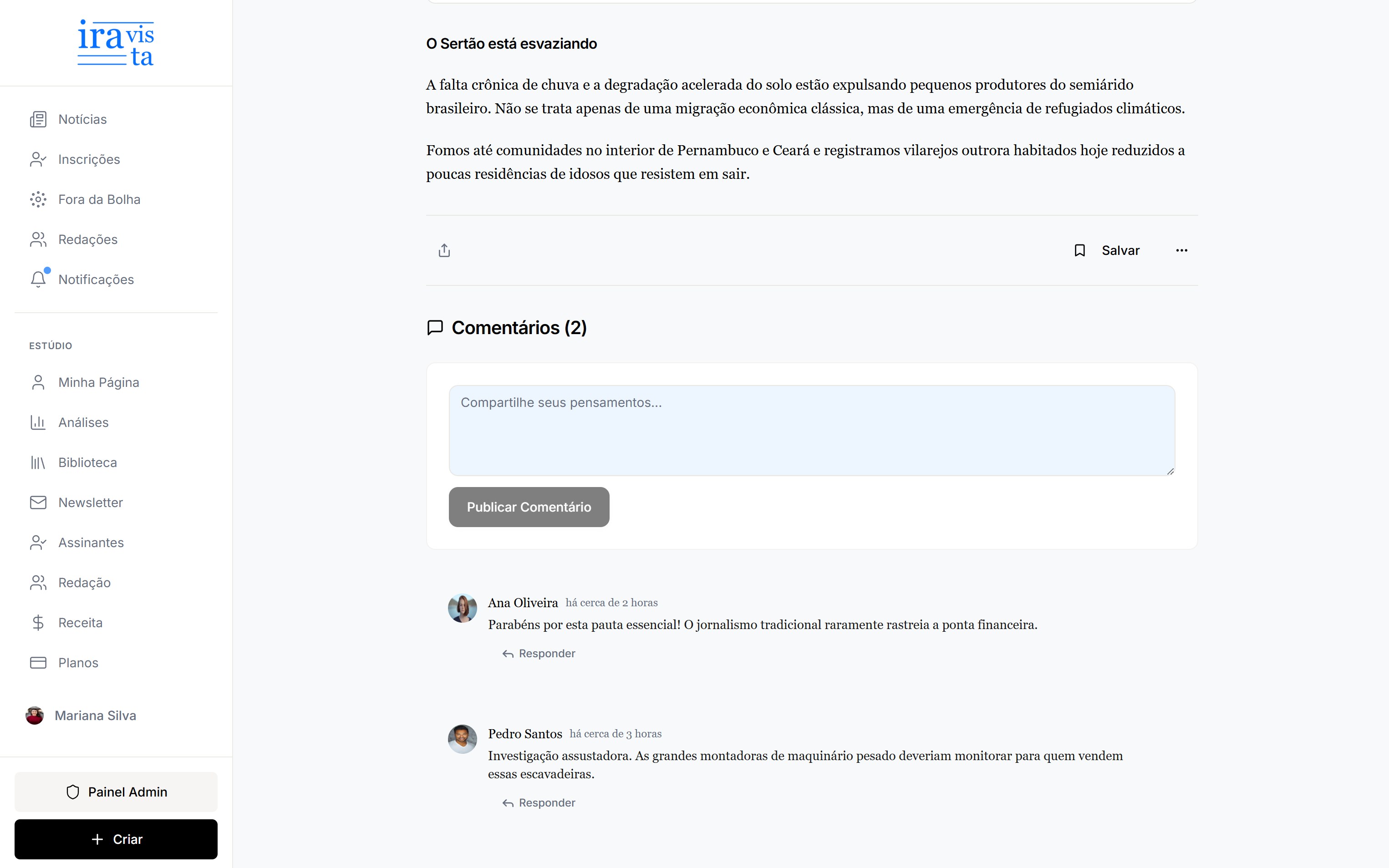 Comentário Thread